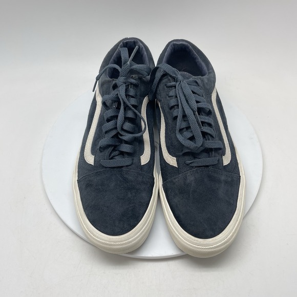 Vans Old Skool Mens 9‎ Blue Athletic Skate Walking Suede Shoes Sneakers 721454 main image 7